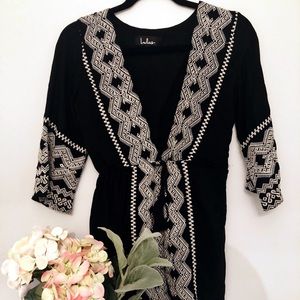 LuLu’s Black Low V Romper